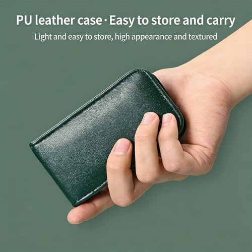 6PCS Travel Manicure Kits, Mini Manicure Kit, Nail Kit with Clippers & Files, Ingrown Toenail Treatment, Travel Essentials, Perfect for Personal Care & Gifts for Men - Dark Green