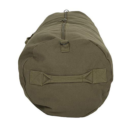 STANSPORT - Deluxe Duffel Bag With Zipper For Gym, Travel, & Storage - color: Olive Green, style: 36” X 13” X 13”