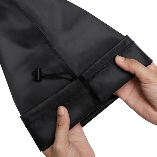 PALTERWEAR Drawstring Bag with Toggle - Nylon Cinch and Ditty Pouch - Six Pack (Black, 5 x 7 Inch, Set of 6) - color: Black, size: 5 x 7 Inch