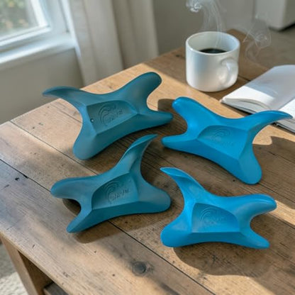 The Wave Tool Ultimate Soft Tissue Release Tool for Massage, Myofascial Release, Muscle Scraping, Generation 1 (Caribbean Blue) - color: Carribean Blue