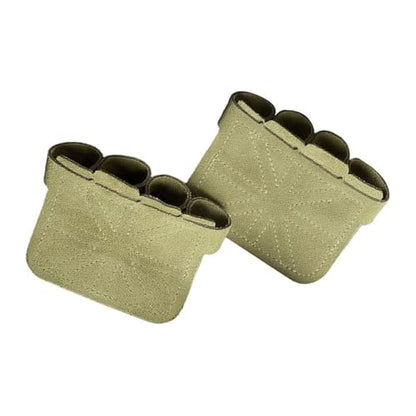 A Pair of Square Cowhide Four-Finger Glove Protectors for Fitness - Non-Slip, Wear-Resistant, Unisex, Prevents Calluses