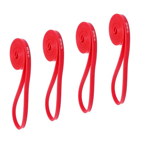 Resistance Bands, 5-Level Pull Up Assistance Bands for Working Out, Elastic Band for Exercise, Muscle Training, Full Body Training - color: 4PCS Red