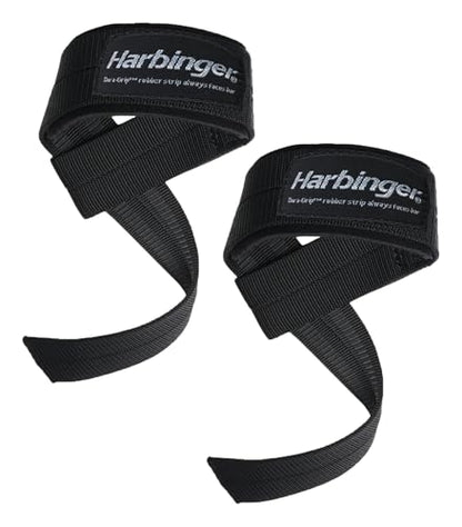 Harbinger Big Grip No-Slip Nylon Lifting Straps with DuraGrip (Pair) - style: Big Grip Padded