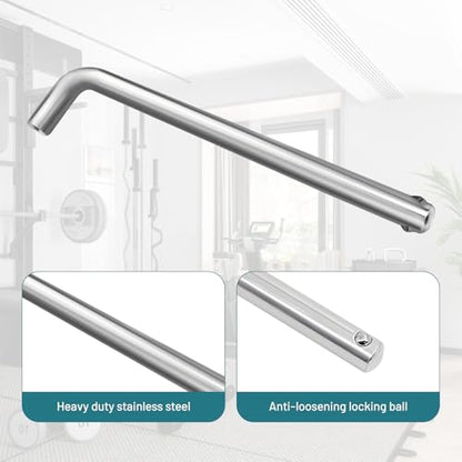 Weight Stack Pin L Shaped Handle Weight Loading Pin Replacement M10 Universal Weight Machine Pin for Exercise Equipment
