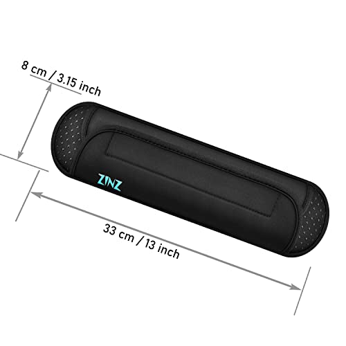 ZINZ Universal Shoulder Pad with Ultra Thick Cushion for Bag Luggage Bag Crossbody, Plus Long & Anti-Slip & Breathable,Black - color: Black