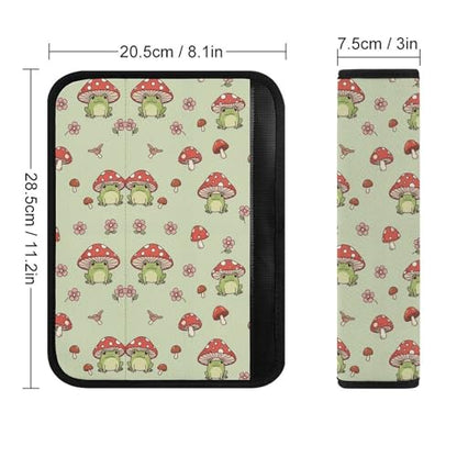 2PCS Breathable Car Seat Belt Pad for Elderly Support, Stroller Pushchair High Chair, Cute Frog Seat Belt Cushion, Anti-Slip Pad - color: Pattern 886