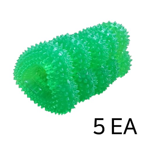Heart-Shaped Hand Acupressure Massager 5EA – Portable Palm Reflexology Grip Trainer for Stress Relief, Focus & Hand Health – Soft Flexible PVC Spiky Massage Ball 2.2 × 2.5 × 0.8 in, 1.34 oz