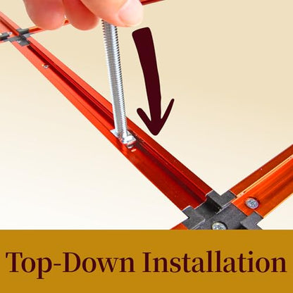 O'SKOOL T-Slot Bolts Drop-in 1-1/2" Length 20PCS, 1/4"-20 Thread, T Track Accessories for Woodworking Jigs and Fixtures,HWR010 - style: 1/4"-20 Threads, 1-1/2" Length, 20Pcs