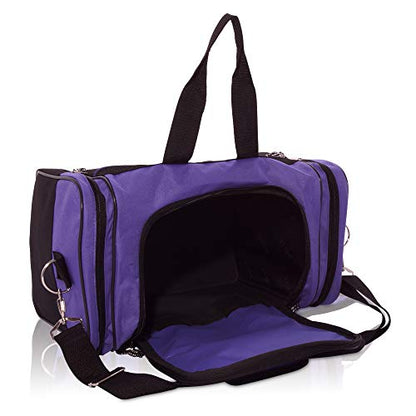 DALIX 17" Blank Duffle Bag Duffel Bag Travel Size Sports Durable Gym Bag - color: Purple