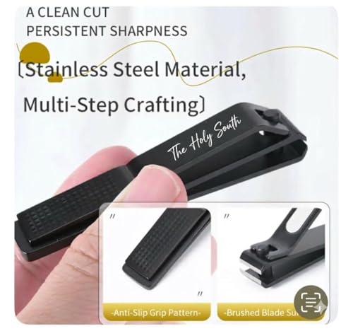 Nail Clippers Set: Ultra Sharp Fingernail and Toenail Clippers for Men, Women, and Seniors with Tin Case