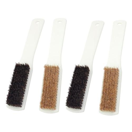 4pcs Walnut Rock Cleaning Brush Handheld Tool Sturdy Boar Hair Bristles for Chalk Removal Lightweight and Portable Climbing Accessory for Sports Enthusiasts