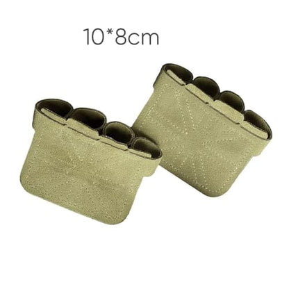 A Pair of Square Cowhide Four-Finger Glove Protectors for Fitness - Non-Slip, Wear-Resistant, Unisex, Prevents Calluses