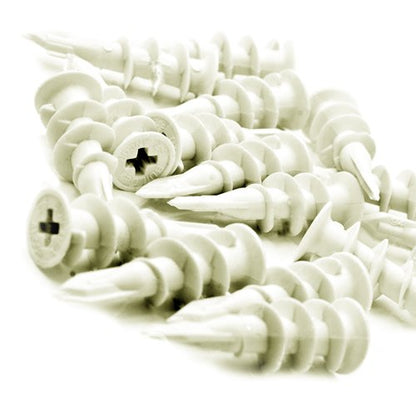 Wideskall® Self Drilling Drywall Nylon Anchors Fit #6 - #8 Fastener Screws (Pack of 48) - style: Pack of 48