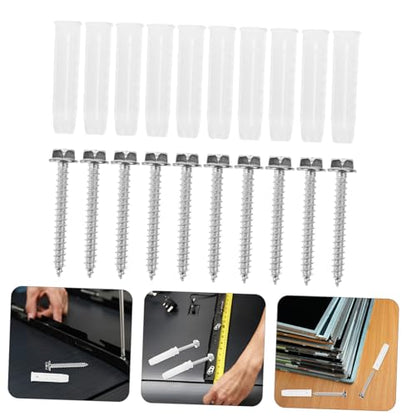 10 Sets Tv Mounting Hardware Kit Reliable Drywall Anchors and Screws for Secure Installation of Wall Mount Brackets for Tvs and Picture Hanging