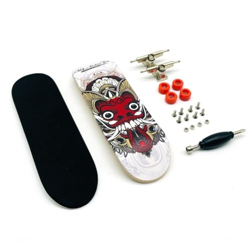 Mini Finger Skateboard – Professional-Style Handboard, 5-Layer Maple Wood, Bearing Wheels & Alloy Trucks, Soft Grip for Teens & Adults | Durable Fingerboard Trick Trainer (10x3x2cm)
