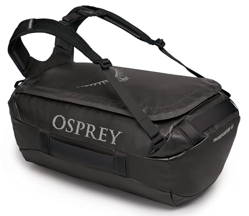 Osprey Transporter Travel Duffel Bag - color: Black, size: 40L