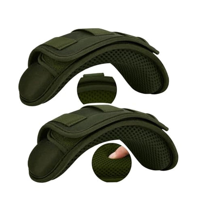 2-Pack Tactical Shoulder Pad, Ultra-Thick Comfort Cushion for Vest Straps, Backpacks, Breathable & Shock-Absorbing,Army Green - color: Army Green