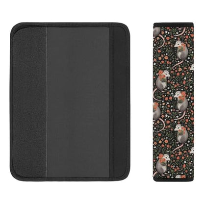 Soft Padded Car Seat Belt Pad for Child, Most Cars, 2 Piece Opossum Possums Possum Gifts Black Seat Belt Cushion Comfortable Driving - color: Pattern 129