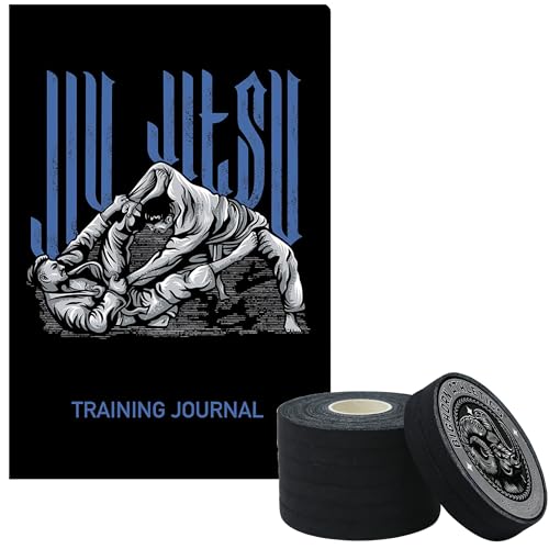 Bighorn Athletics Jiu Jitsu Training Bundle: Essential BJJ Finger Tape and Training Journal Included