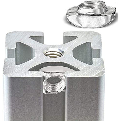100 Pcs 3030 Series M5 T Nuts, T Slot Nut Hammer Head Fastener Nut, Nickel Plated Carbon Steel Nut for Aluminum Profile (3030 Series M5)
