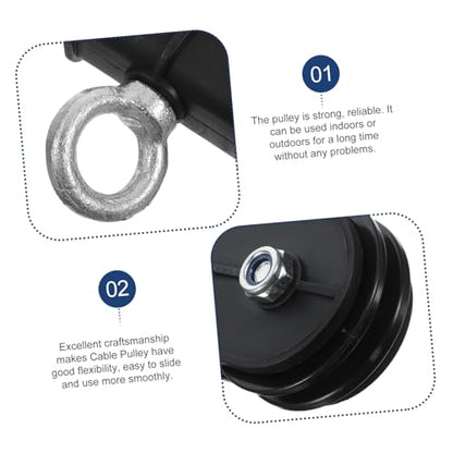 ARTIBETTER Gym Attachment Pulley System Silent Bearing Pulley Wheel for Home Accessory for Wire Rope Traction Reduces Friction