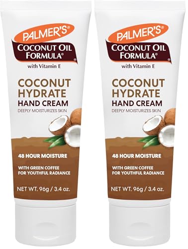Palmer's Coconut Oil Formula Moisturizing Hand Cream,3.4 Ounce,(Pack of 2) - size: 3.4 Fl Oz (Pack of 2)