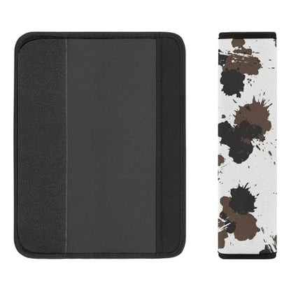 2 Pack Cow Print Dark Brown Seat Belt Shoulder Pad Universal Soft and Comfortable Seat Belt Covers Cushion for Kids, Most Cars, Comfortable Driving - color: Pattern 4