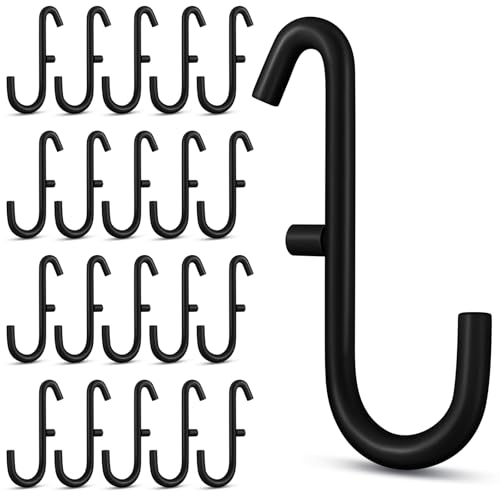 MorningRo 20 Pcs Black Pegboard Hooks Pegboard Accessories Metal Storage Tool Keys Jewelry Utensils Hanging Organizer Compatible with IKEA Skadis for Home Office Indoor Supply - color: Black