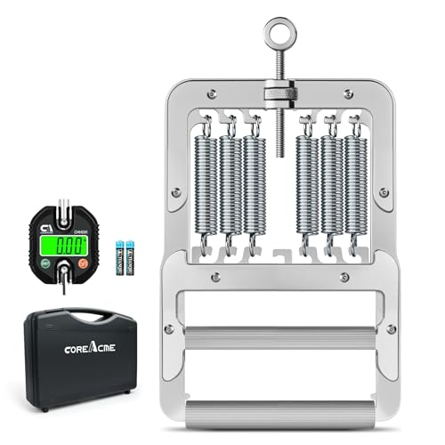 2-in-1 Grip Strength Tester & Trainer - 150kg/330lb Digital Dynamometer with Adjustable Resistance Levels Backlit LCD Screen for Sports & Fitness