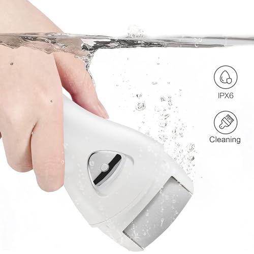 Electric Feet Callus Removers Rechargeable,Portable Electronic Foot File Pedicure Tools, Electric Callus Remover Kit,Professional Pedi Feet Care Perfect for Dead,Hard Cracked Dry Skin - color: 001-white