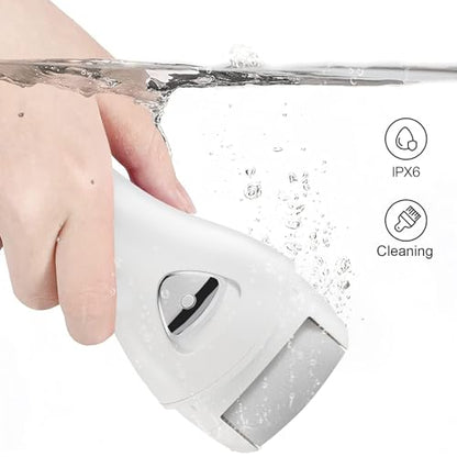 Electric Feet Callus Removers Rechargeable,Portable Electronic Foot File Pedicure Tools, Electric Callus Remover Kit,Professional Pedi Feet Care Perfect for Dead,Hard Cracked Dry Skin - color: 001-white