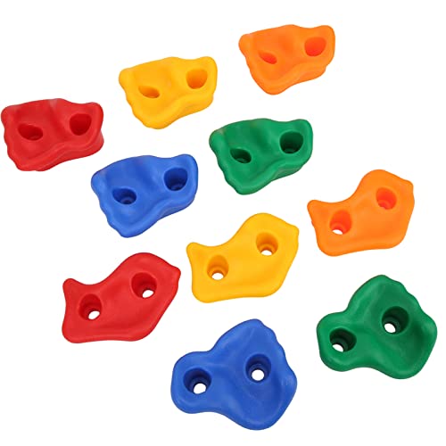 RiToEasysports Kids Playground Grips, Textured Indoor Climbing Holds with Colorful Plastic Surface for Home Gyms and Play Areas