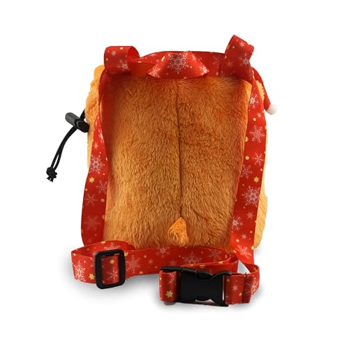 Rock Climbing Chalk Bag + Refillable Ball – Boba Dog Plush Animal Bag - style: Christmas Chalk Bag + Refillable Ball