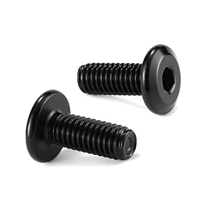 M5 x 16mm 20Pcs Flat Head Hex Socket Cap Screws Bolts, 304 Stainless Steel 18-8, Full Thread, Black Oxide by SG TZH (with Hex Spanner) - size: M5 x 16mm
