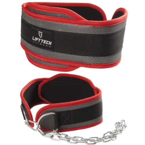 Dip Belt for Weight Lifting - Pull Up Weight Belt for Men and Women - Weight Belt with Chain for Powerlifting, Strength Training - Waist Belt for Weight Lifting - One Size