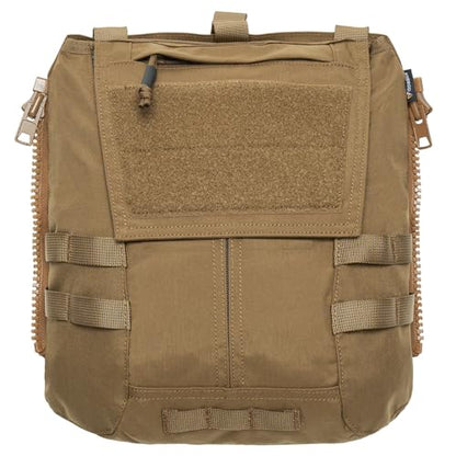 IDOGEAR Tactical Zip-on Panel Pouch Military Backpack Vest Accessory Bag for CPC AVS JPC2.0 - color: D:coyote Brown
