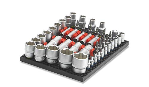Ascend Tools Organizer Genie 1/4" Socket Holder Pegboard Accessory – Holds 1/4" Drive Sockets (50 Per Pack), Tool Storage Organizer - style: 1/4'' drive socket holders - 50 pieces