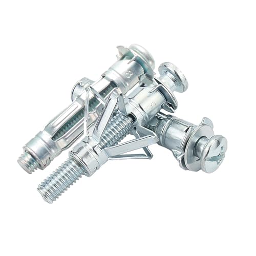 11/32" Drywall Anchor Kit Hollow Wall with Screws,Zinc Plated Steel Molly Bolt,Hollow Wall Drilling Anchors with Screws Drywall Anchors (30pcs, M8) - size: 11/32