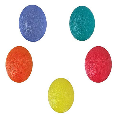 Multiple Resistance Therapy Exercise Gel Squeeze Balls for Hand Finger Wrist Muscles Arthritis Grip Exerciser Strengthening - color: Oval Ball