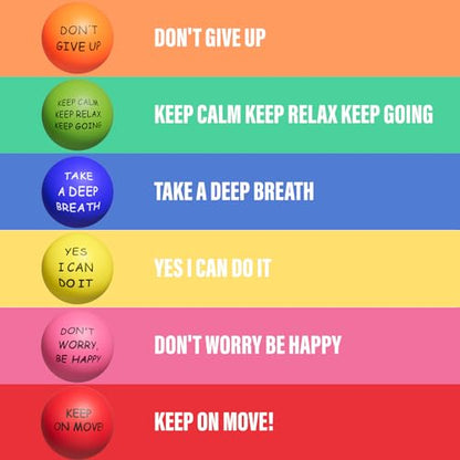 KDG Motivational Stress Balls(20 Pack) for Kids and Adults,Stress Relief Ball with Quetos to Rrelieve Anxiety and Manage Anger - color: 20 Pack