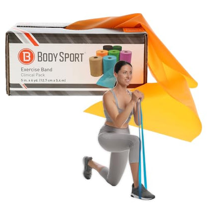 Body Sport Medium Resistance Exercise Band, Orange