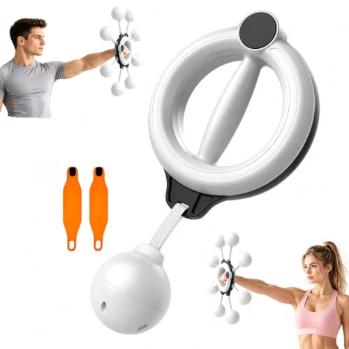 Infinity Hoop for Arms, Home & Gym Upper Body Workout, 360° Rotating Arm Trainer