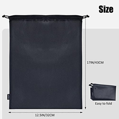 Gloppie Shoe Bags for Travel, Shoe Storage Bag with Drawstring, Packing Organizer for Sneakers, Gym, Luggage, Closet, Weekender Overnight Travel Essentials - style: 1-pack