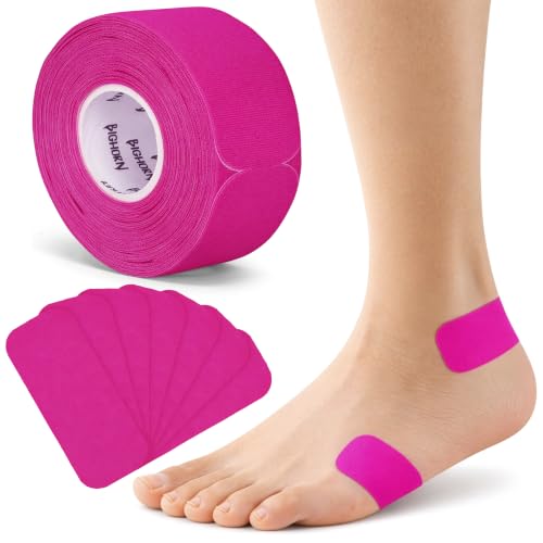 Bighorn Athletics Blister Prevention Tape, 67 Strips, 1-Pk, Pink | Waterproof strips protect fingers & feet from blisters during golf, hiking & bowling. Flexible, skin-friendly & stays on. - color: Pink, size: 1-Pack