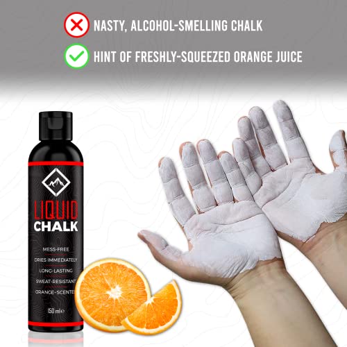SURVIVOR 150ML Liquid Chalk + 200g Ultra Fine Climbing Chalk Powder Bundle