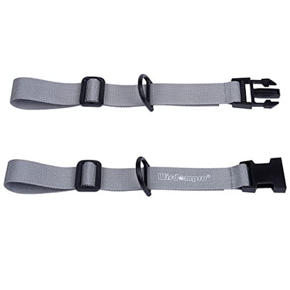 Wisdompro Backpack Chest Strap, Heavy Duty Backpack Sternum Strap Add on | Adjustable Nylon Chest Belt Replacement with Quick Release Buckle, for Travel, Hiking, Camping and Jogging - with Slide Locks - color: Gray