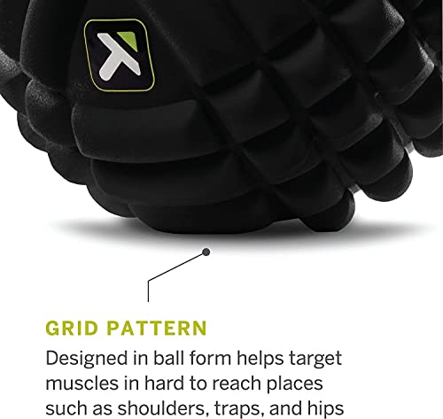 TRIGGERPOINT Performance Grid X Massage Ball for Deep Tissue Massage and Exercise Recovery, Black (Pack of 12) - size: 1 Count (Pack of 12)