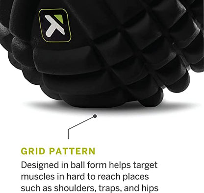 TRIGGERPOINT Performance Grid X Massage Ball for Deep Tissue Massage and Exercise Recovery, Black (Pack of 12) - size: 1 Count (Pack of 12)
