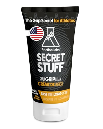 Friction Labs Secret Stuff Quick Grip Liquid Chalk | Made in USA, Skin Friendly, Rock Climbing, Weightlifting, Gym, Tennis, Trusted by 100+ Pro Athletes, 75 mL - style: Hygienic Formula