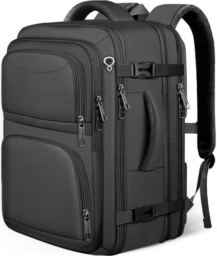 Travel Backpack, Extra Large Travel Backpack, TSA 18.4 inch Laptop Bag Flight Approved, Lightweight Business Luggage Bag, Gifts for Men Women, Black - color: Black, size: 18.4 Inches
